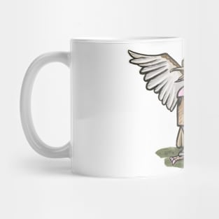 Wood thrush bird in vashion style Mug